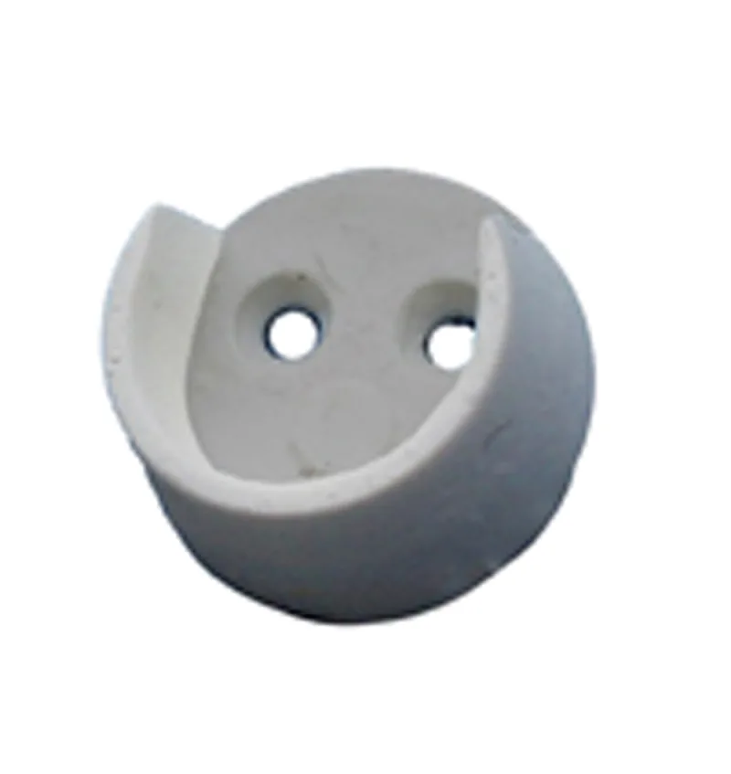 4 BUISDRAGERS VOOR KLEERKAST PVC V/P D.20MM S-3420