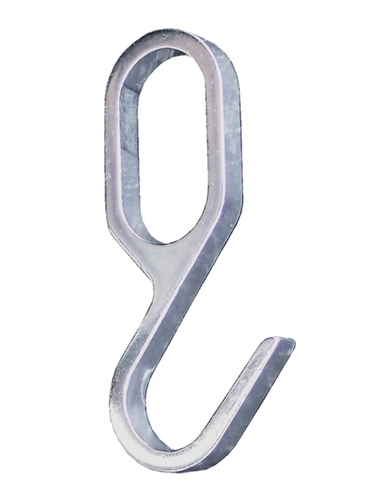 2 OVALE KLEERKASTHAKEN VERCHROOMD 30X15MM REF:S-5399-13