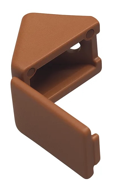 4 PLANKDRAGER-VERBINDERS. PVC BRUIN/BRUN REF:S-0045-6