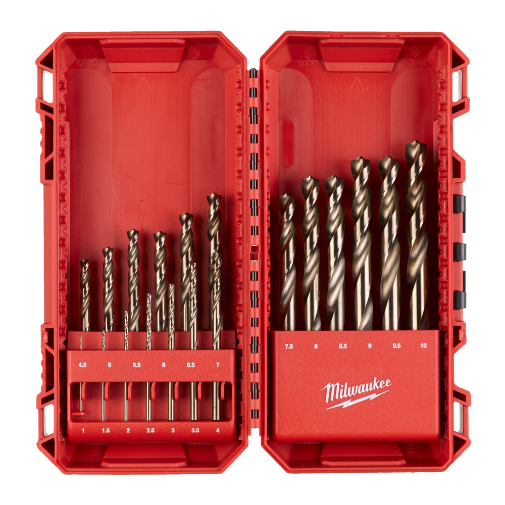 RED COBALT METAALBOREN SET HSS-G  REF: 4932493867 MILWAUKEE