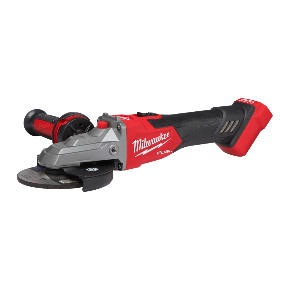 M18 FUEL™ HAAKSE SLIJPER 125 MM, PLATTE KOP, GEREMD, SCHUIFSCHAKELAAR REF: 4933478438 MILWAUKEE