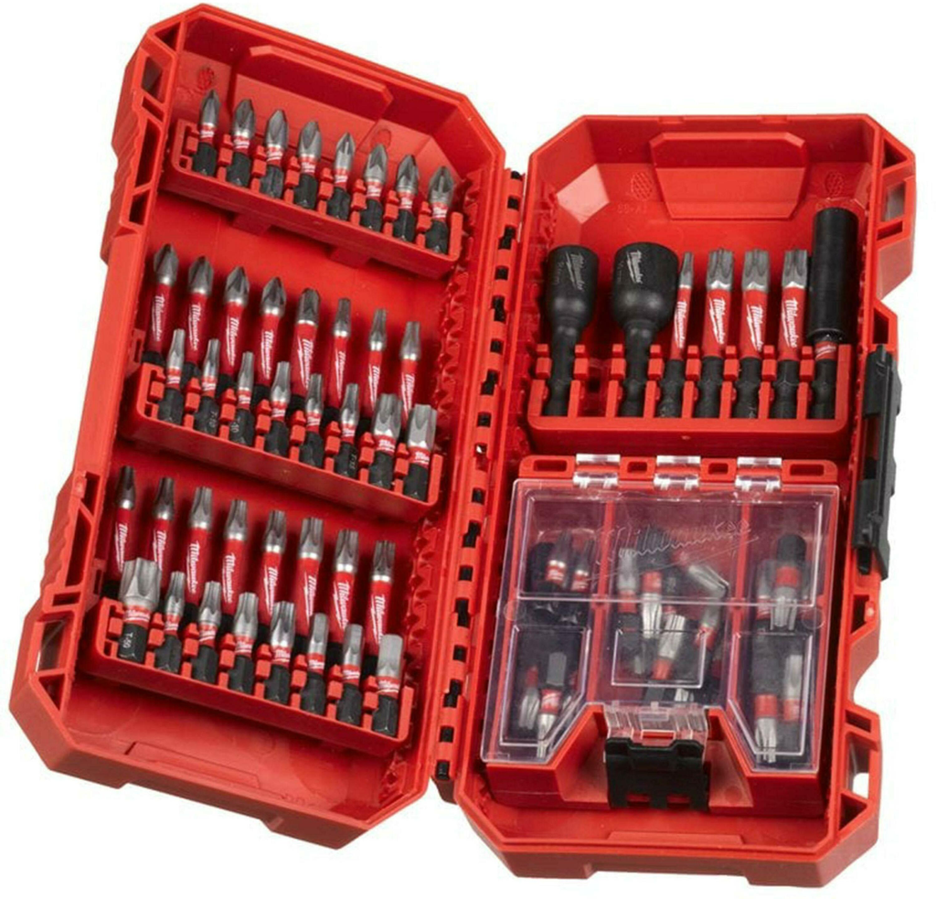SHOCKWAVE BIT SET (60X 25MM & 12X 50MM & 2X DOPPEN & 60MM BITHOUDER) REF: 4932492008 MILWAUKEE