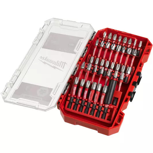 SHOCKWAVE BIT SET (16X 25MM & 21X 50MM & 60MM BITHOUDER) REF: 4932492009 MILWAUKEE