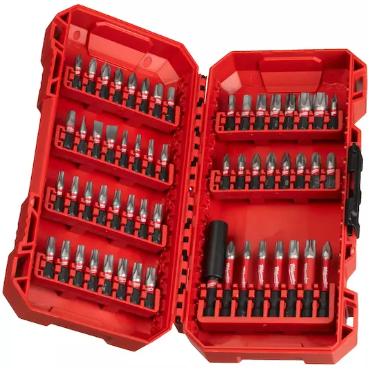 SHOCKWAVE BIT SET (48X 25MM & 7X 50MM & 60MM BITHOUDER) REF: 4932492006 MILWAUKEE