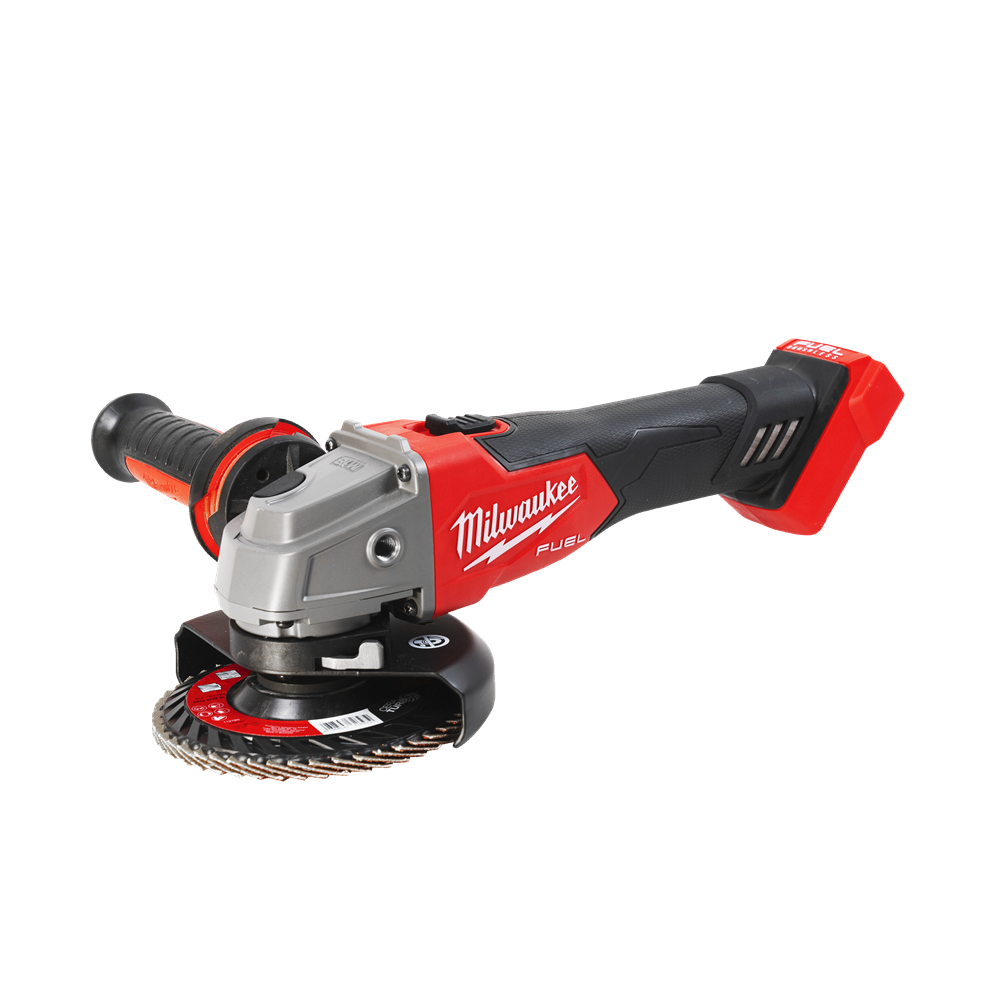 M18 FSAG125X-0X  M18 FUEL™ 125 MM HAAKSE SLIJPER MET SCHUIFSCHAKELAAR REF: 4933478428 MILWAUKEE