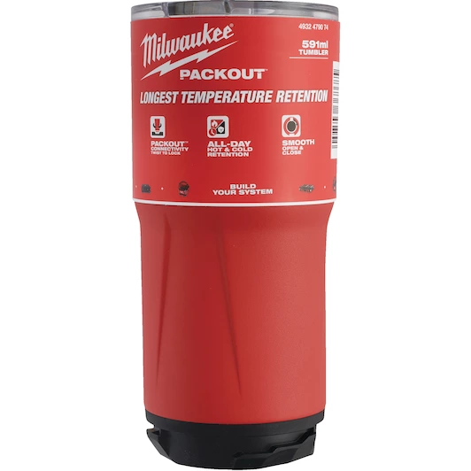 PACKOUT™ THERMOSBEKER 591 ML (AFNAME PER 6 STUKS) REF: 4932479074 MILWAUKEE