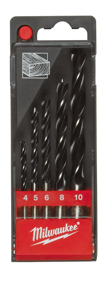 HOUTBOREN SET IN KUNSTSTOF CASSETTE (5-DELIG) REF: 4932352465 MILWAUKEE