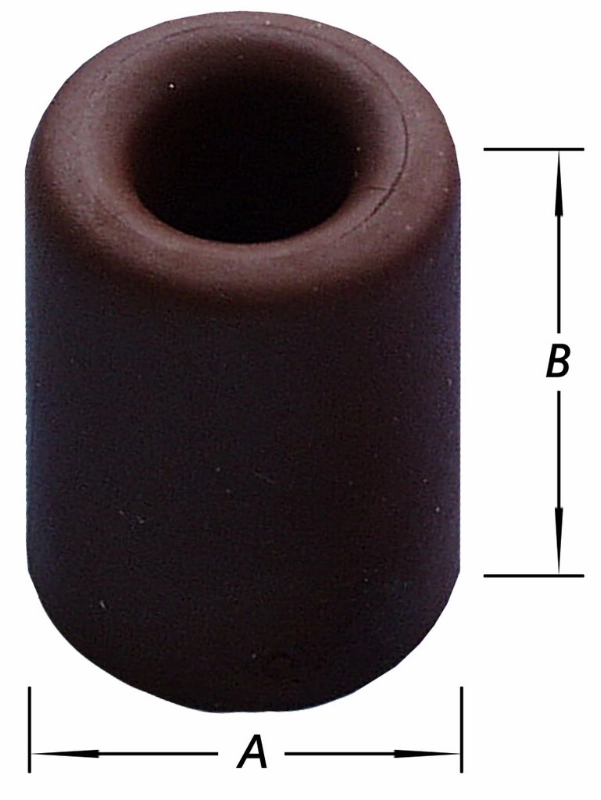 DEURSTOP THERMOPLAST RUBBER BRUIN 30X24MM REF:S-1437-3025-6