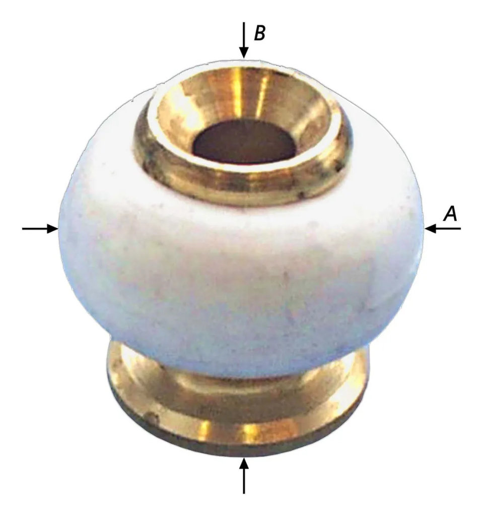 DEURSTOP VERNIKKELD WIT+SCHR&PLUG 27MM REF:S-1111-2-1