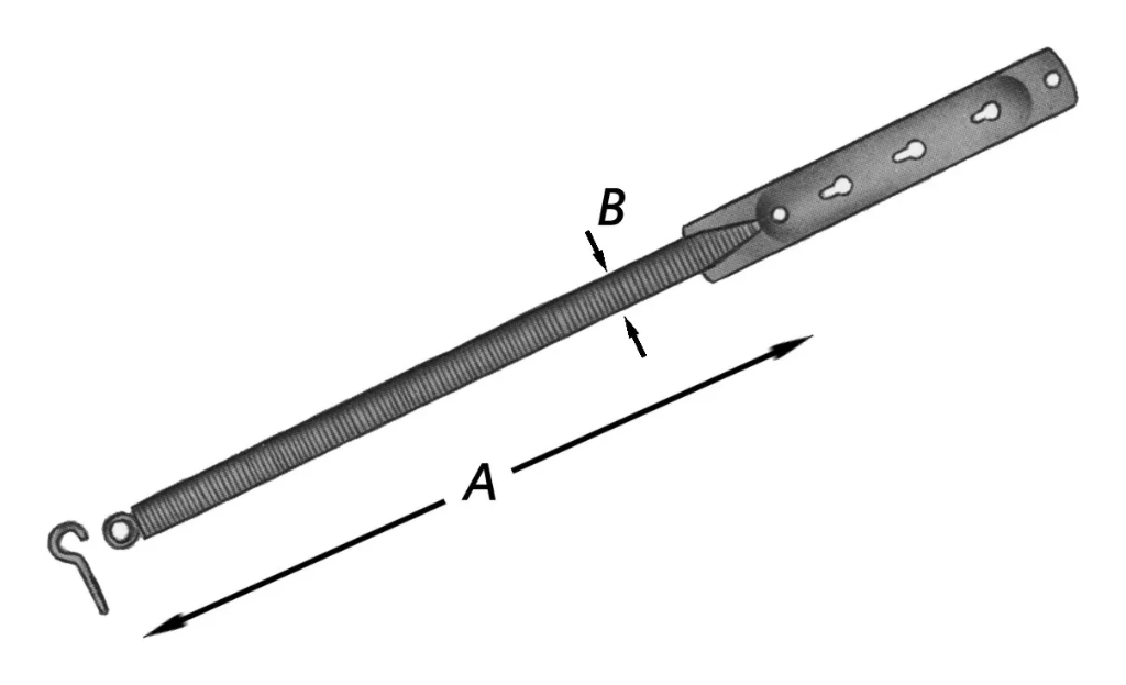 SLUITVEER VOOR VLIEGENDEUR 10X320MM REF:S-7010 PARDAEN