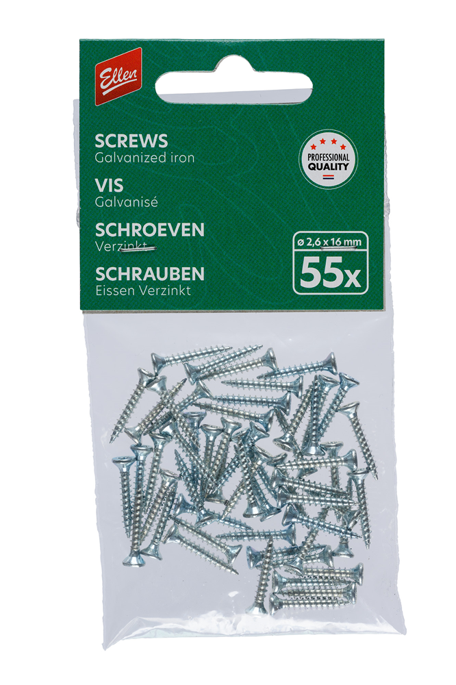 55 SCHROEVEN POZI 850100550 1.6X25MM REF:1-4759-1625-55 PARDAEN
