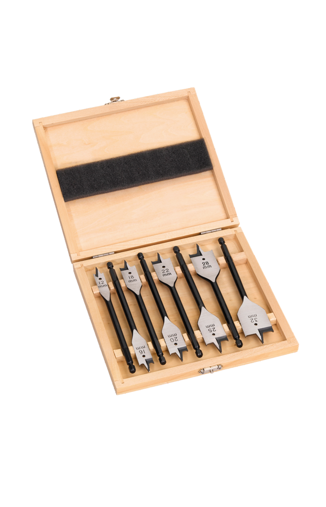 SPEEDBOREN SET IN HOUTEN KISTJE (8-DELIG) REF: 4932352504 MILWAUKEE