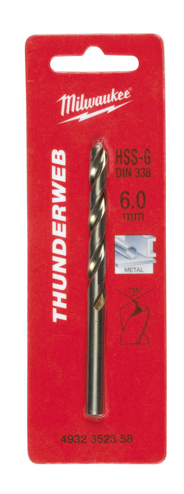 METAALBOOR HSS-G THUNDERWEB 6,8 X 109 MM REF: 4932352360 MILWAUKEE