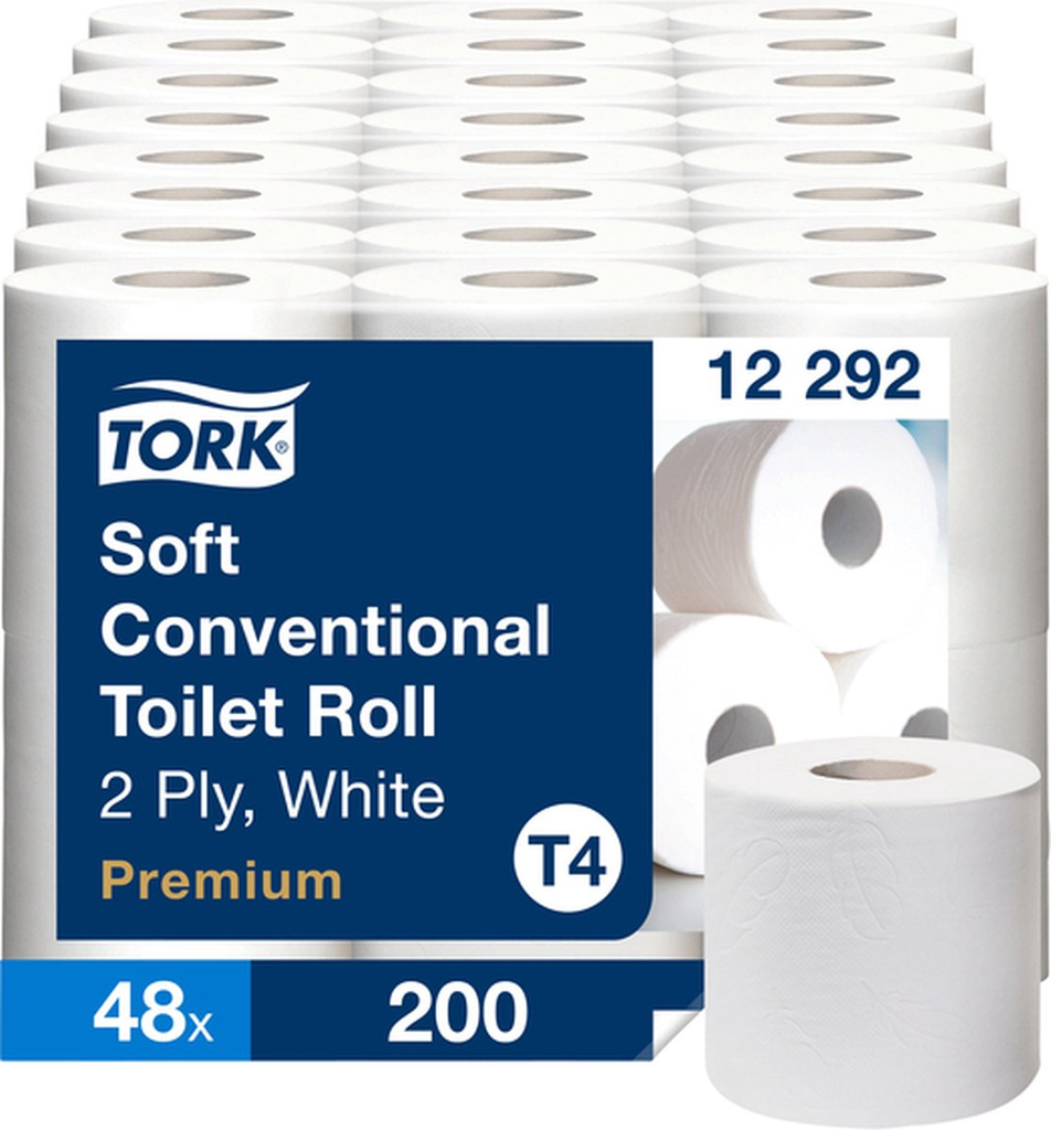 12292 TORK SOFT TOILETPAPIER 2LG  T4 (PAK 48 ROLLEN) REF: 6428091