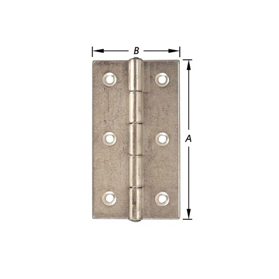 SMALLE SCHARNIER MET VASTE PEN VERZ. 25X18MM REF:1-5005-12-25 PARDAEN