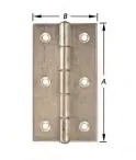 SMALLE SCHARNIER MET VASTE PEN VERZONKEN 70X40MM REF:1-5005-12-75 PARDAEN