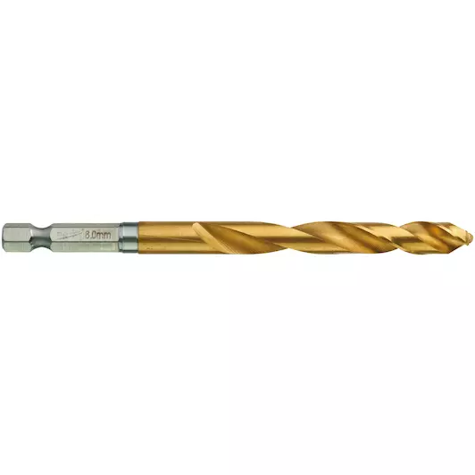 METAALBOOR HSS-G TI. SHOCKWAVE 8 MM REF: 48894719 MILWAUKEE