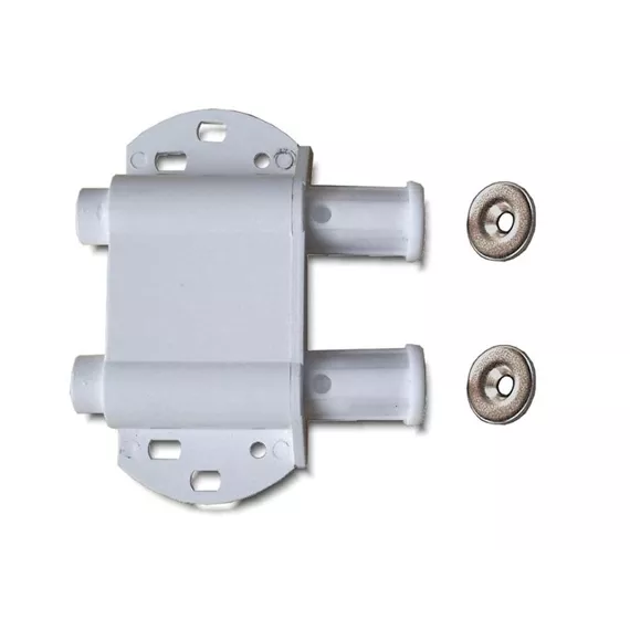 MAGN.SLUITING+DRUKKNOP. DUBBEL WIT / BLANC 1-1432-