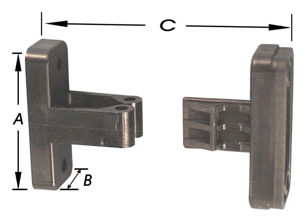 2 KLEMSTOPS MET NEUS. ZWART 50MM REF:S-2379-2