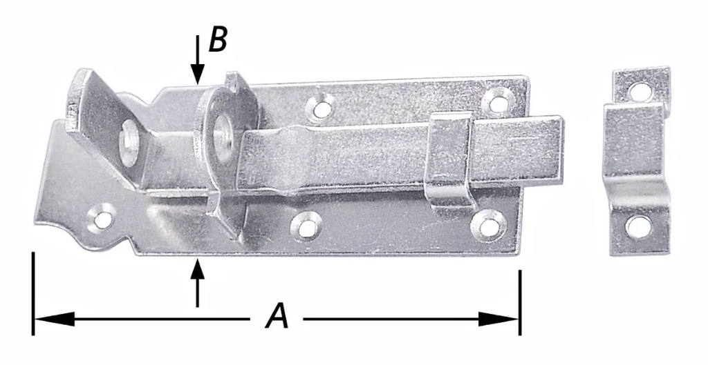 BOUWSCHUIVEN GRENDELSLOT VOOR HANGSLOT 160MM 1-3019-160