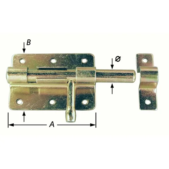 BOX-GRENDEL VERZINKT 120X13MM REF:1-1008-120