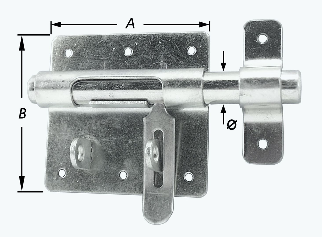 BOX-GRENDELSLOT DUBBEL HANGSLOTGAT 90X16MM 1-2029-90