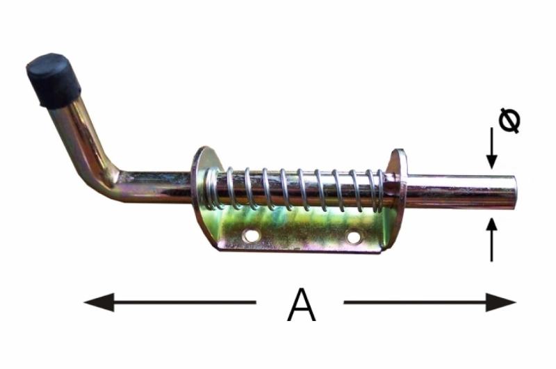 VEERGRENDEL VOOR AANHANGWAGEN 175MM 1-3492