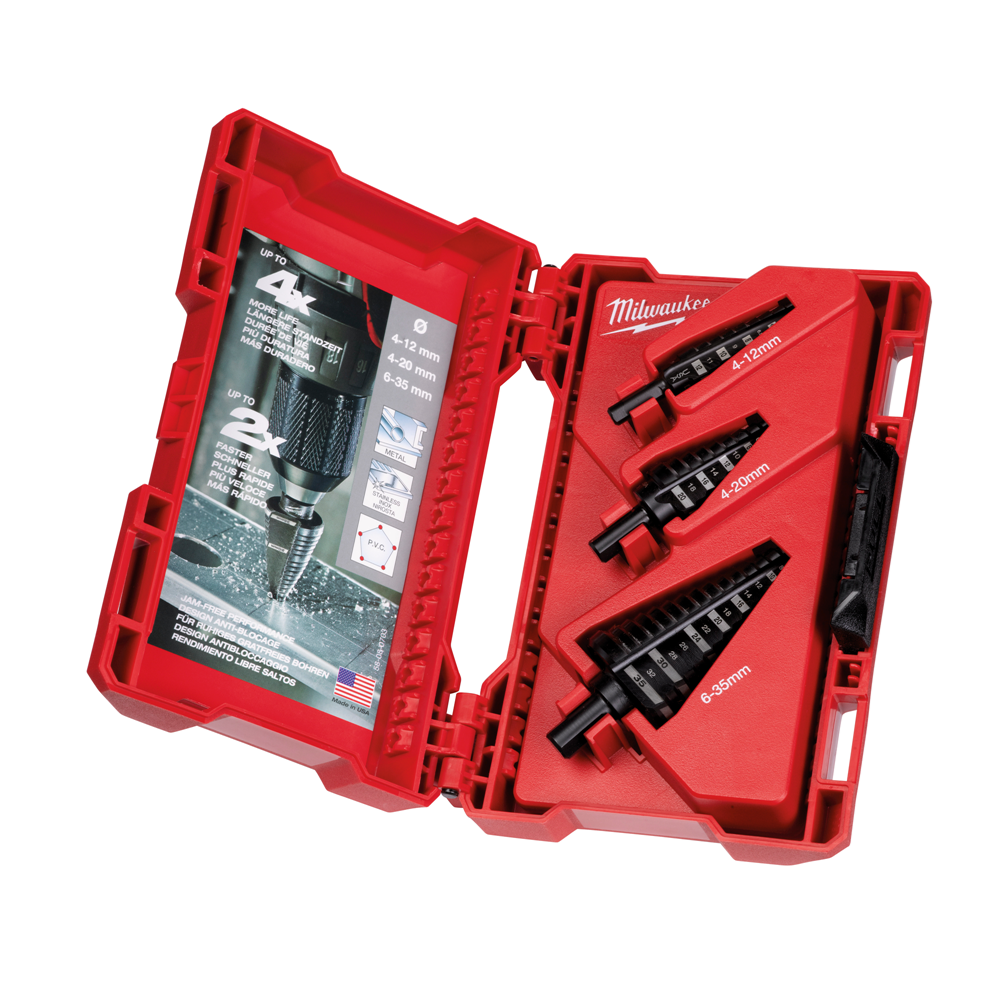 STAPPENBOREN SET (3 STUKS)  REF: 48899399 MILWAUKEE