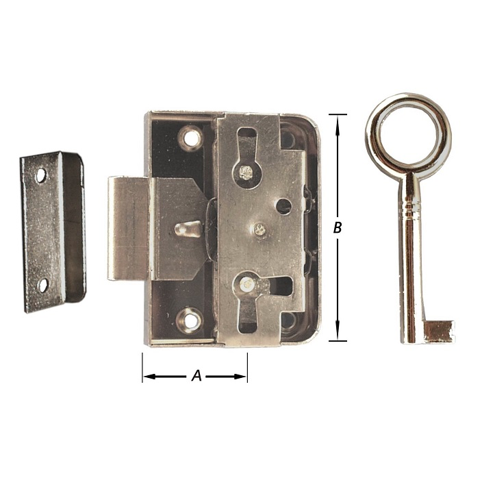 OPLEG MEUBELSLOT VERNIKKELD 20MM S-1034-20