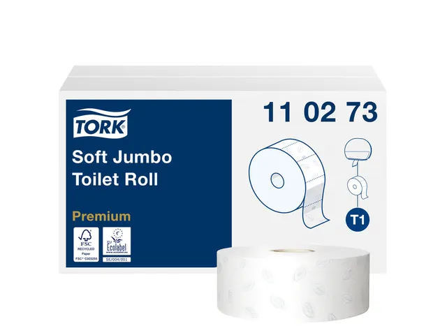 TORK ZACHT JUMBO TOILETPAPIER 2-LAAGS WIT T1 PREMIUM (6X1) REF:6470273 TORK