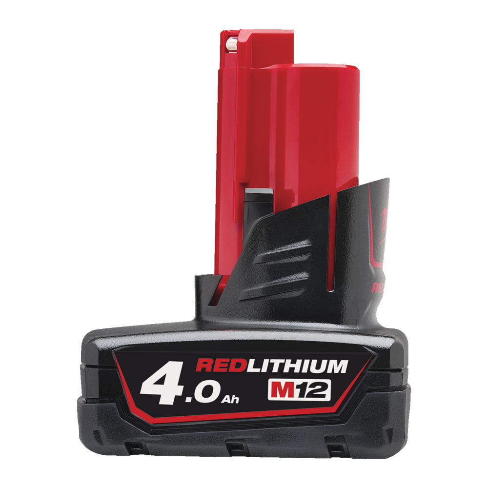 M12 B4 (12 V / 4,0 Ah Red Li-Ion) M12™ 4,0 AH ACCU REF: 4932430065 MILWAUKEE