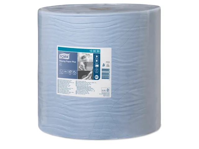 130050 TORK WIPING PAPER+ BLUE W1 POETSPAPIER REF: 6130050