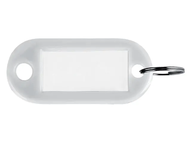 SLEUTELHANGERS RING+OOG WIT PVC REF:1-1956-1 PARDAEN