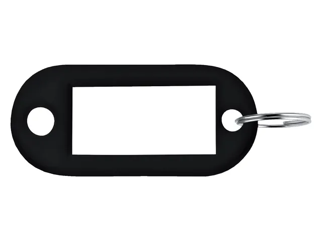 SLEUTELHANGERS RING+OOG ZWART PVC REF:1-1956-2 PARDAEN