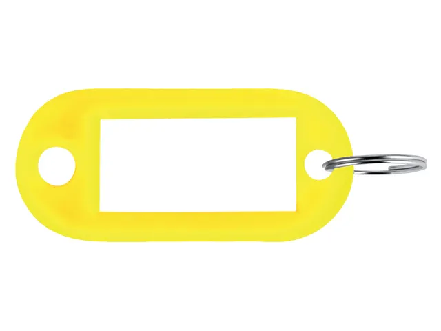 SLEUTELHANGERS RING+OOG GEEL PVC 1-1956-9 PARDAEN