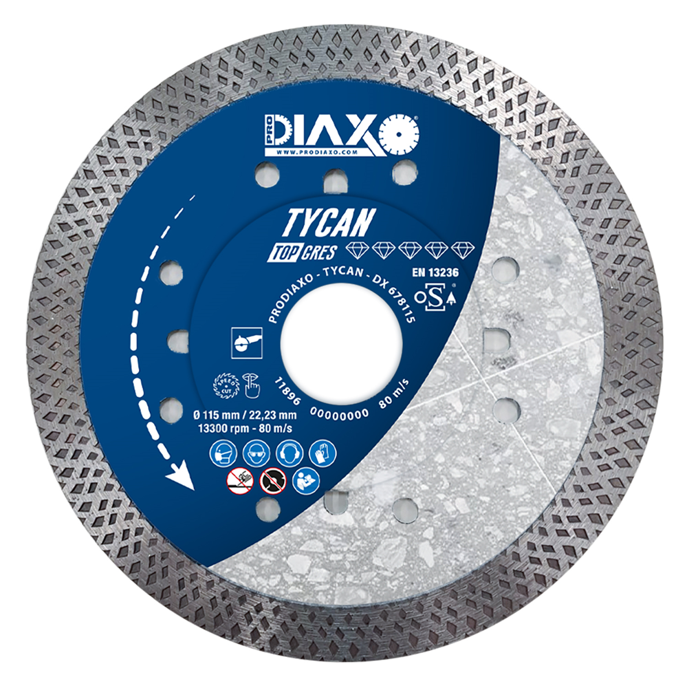 DIAMANTSCHIJF TYCAN - 115X22,2X1,3MM - TOP GRÈS REF:DX 678115 PRODIAXO
