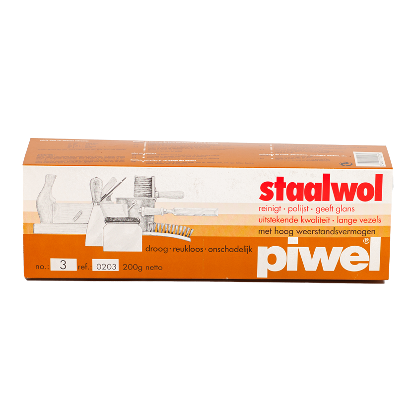 PIWEL STAALWOL IN PAKJES 200G NR: 3 REF:0203-12