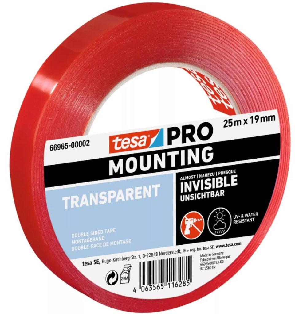 TESA MOUNTING PRO TRANSPARENT 25MX19MM REF:66965-00002-00TESA