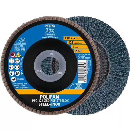 POLIFAN PFC 125 Z60 PSF STEELOX REF:67766125 PFERD
