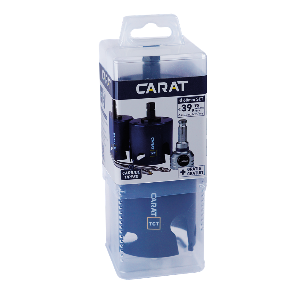 STARTERKIT TCT GATZAAG 68MM(X2)+HEX11 & 2 BOREN &INBUS REF:LTS068AC24 CARAT