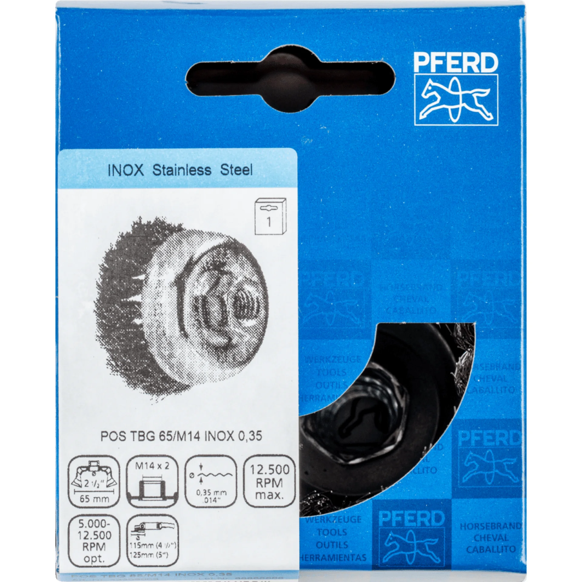 BORSTEL POS TBG 65/M14 INOX 0,35 REF:43305003 PFERD