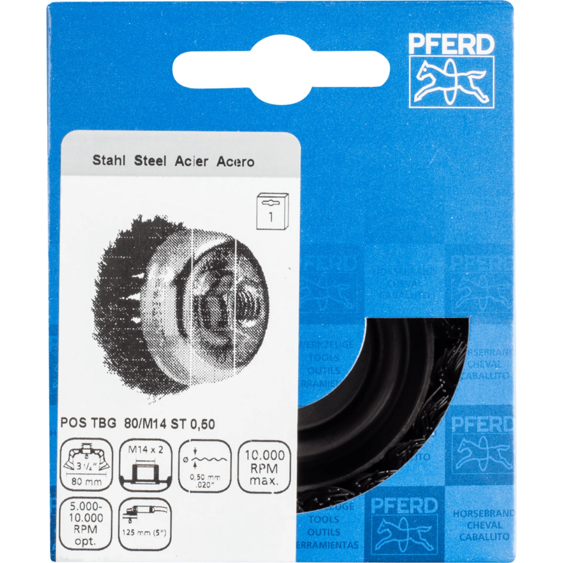 BORSTEL POS TBG 80/M14 ST 0,50 REF:43306031 PFERD