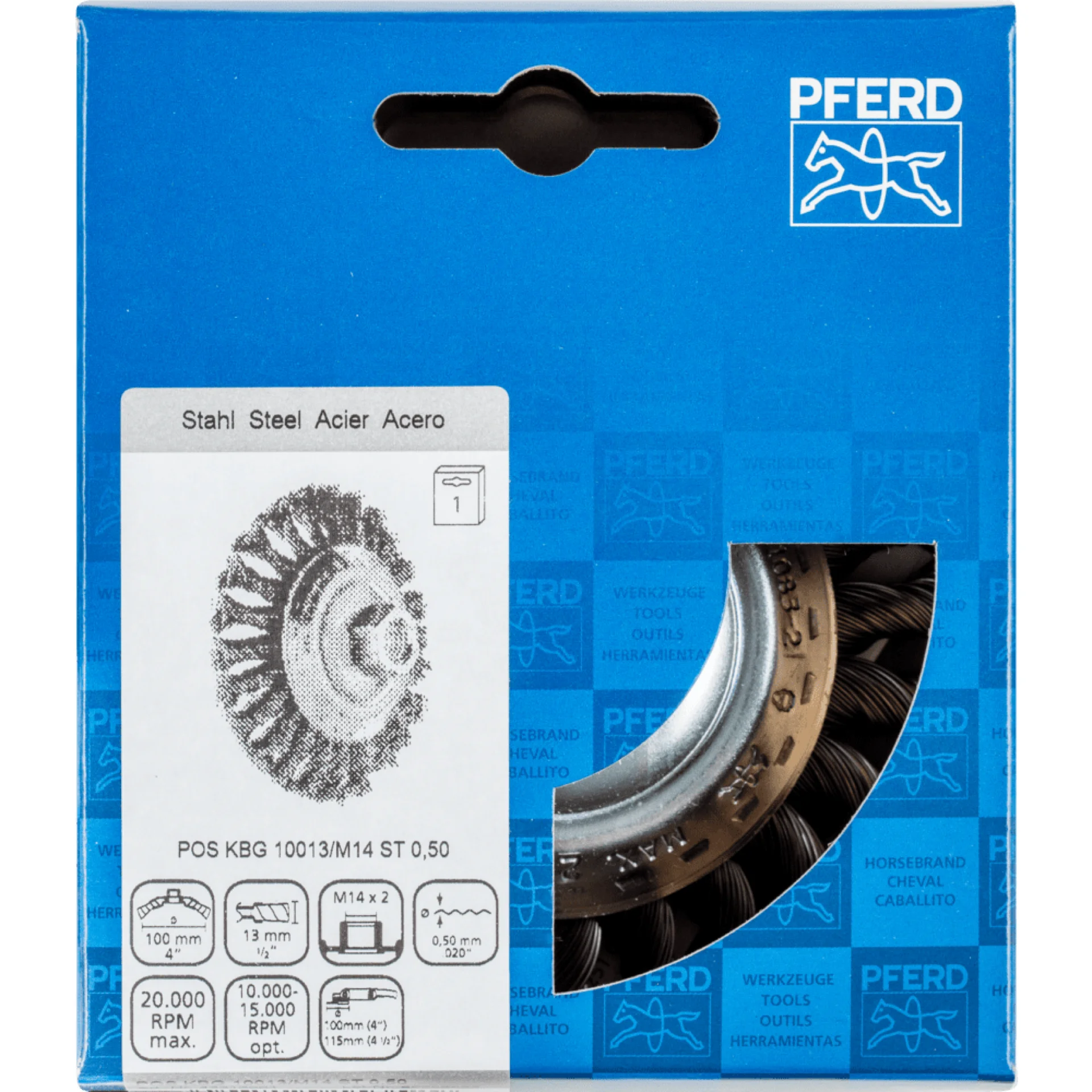 BORSTEL POS KBG 10013/M14 ST 0,50 REF:43313001 PFERD