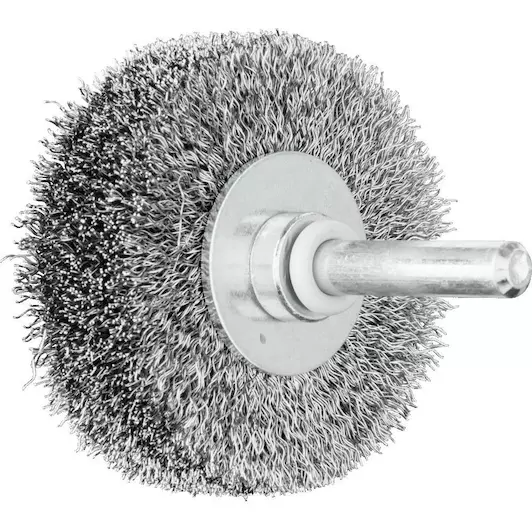 RONDE BORSTEL ONGETORDEERD RBU Ø 50x15MM STIFT -Ø 6MM STAALDRAAD -Ø 0,20 REF:43701013 PFERD
