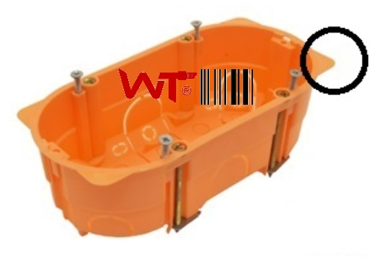 MF HOLLEWAND-K-DOOS HF ORANJE 45MM - MM-DUBBEL (1 PC.) REF:FHILSWT-OR2045-E001 WEDI