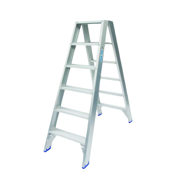 DUBBELE TRAPLADDER 2 X 6 TREDEN REF:DT06 SOLIDE