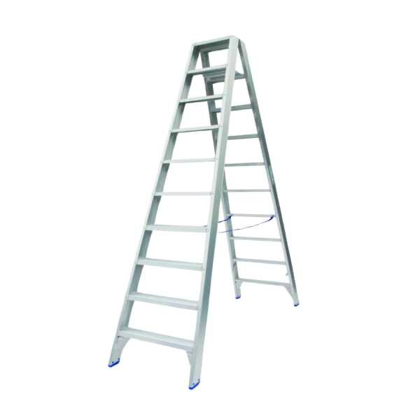 DUBBELE TRAPLADDER 2 X 10 TREDEN REF:DT10 SOLIDE