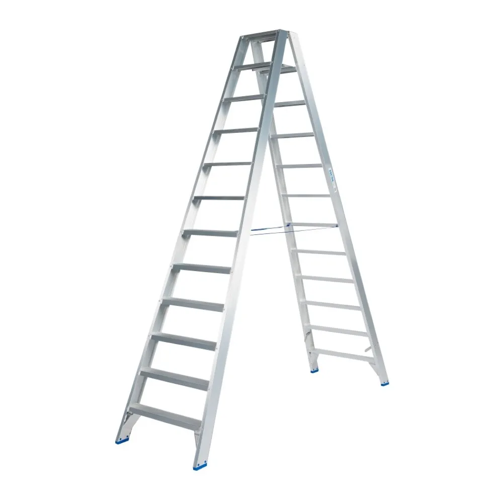 DUBBELE TRAPLADDER 2 X 12 TREDEN REF:DT12 SOLIDE