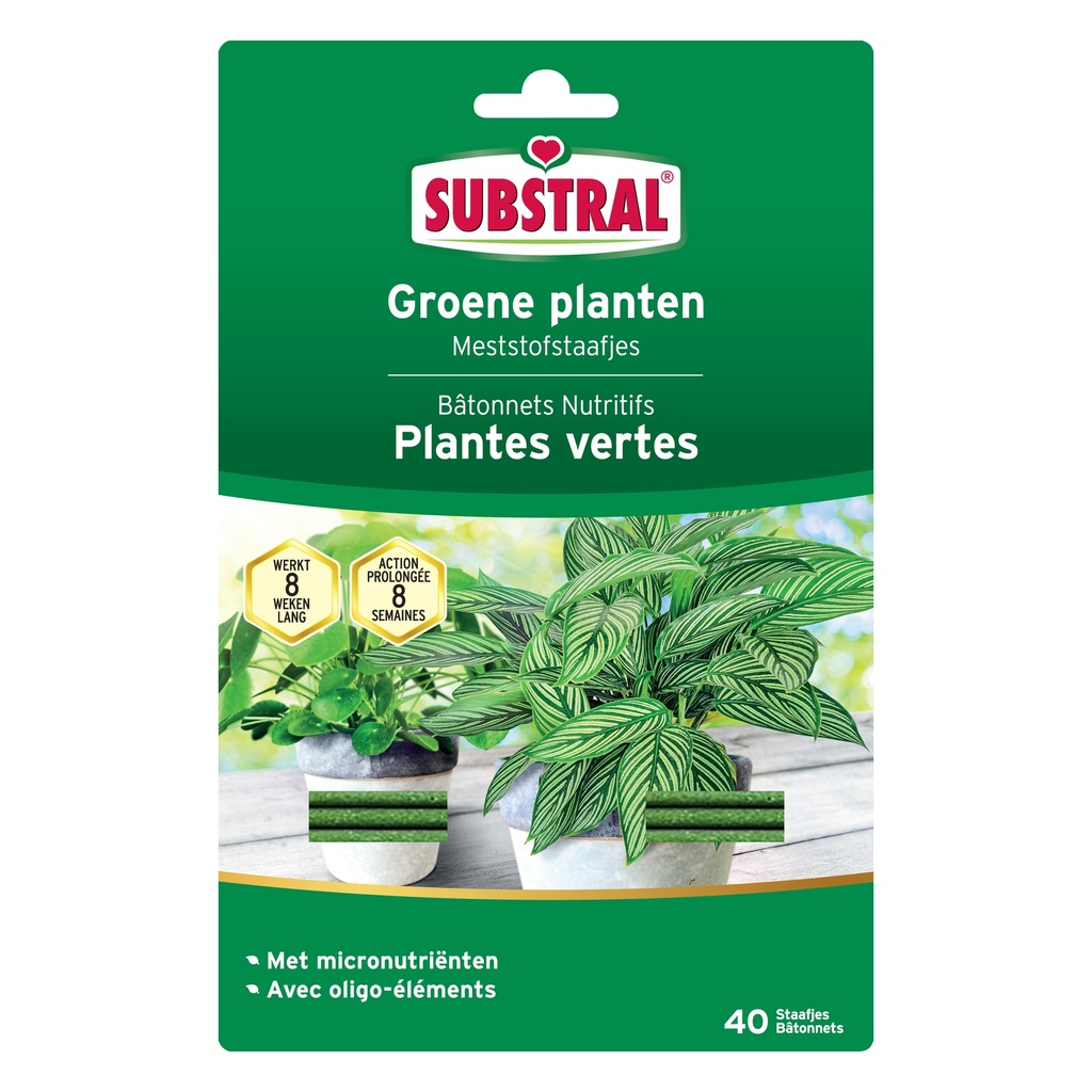 SUBSTRAL MESTSTOFSTAAFJES VOOR GROENE PLANTEN  REF:3988 SUBSTRAL
