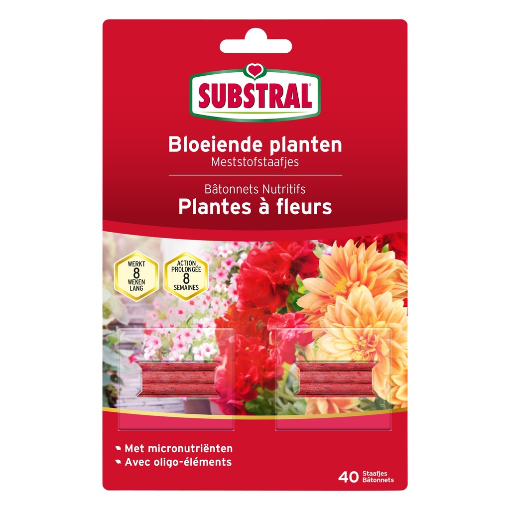 SUBSTRAL MESTSTOFSTAAFJES VOOR BLOEIENDE PLANTEN  REF:3989 SUBSTRAL